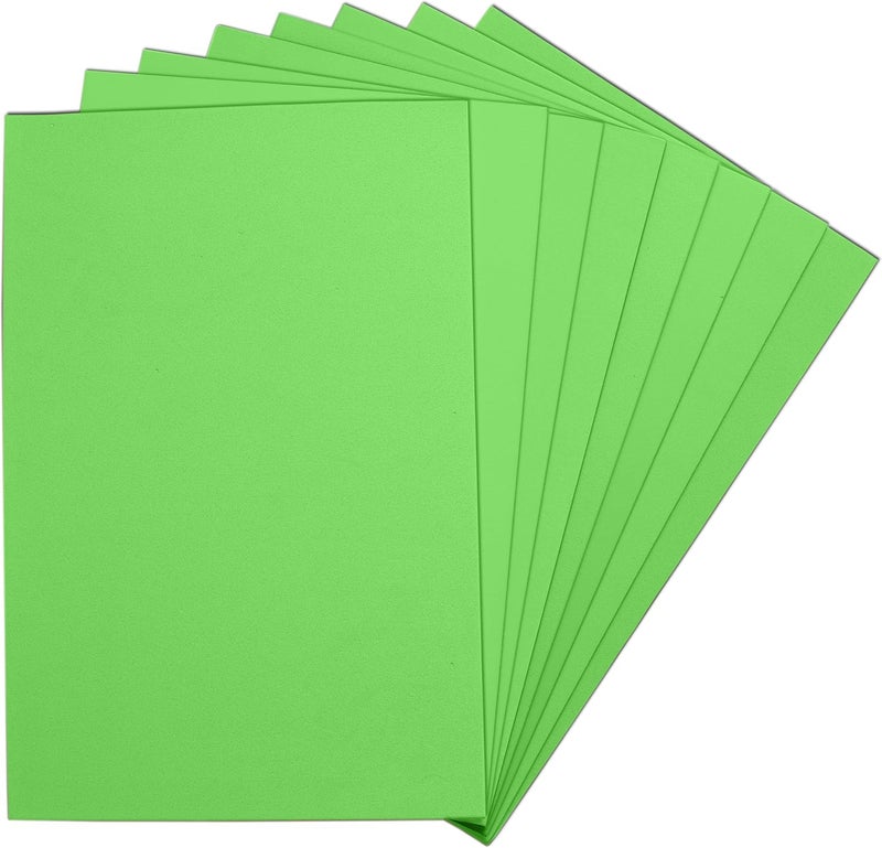 ACTIVITYYA Light Green EVA Foam Sheets, 6 x 9 Inch, 2mm Thick – Foam Paper for DIY Arts and Crafts, School Projects, and More – 8 Pack - Image 1